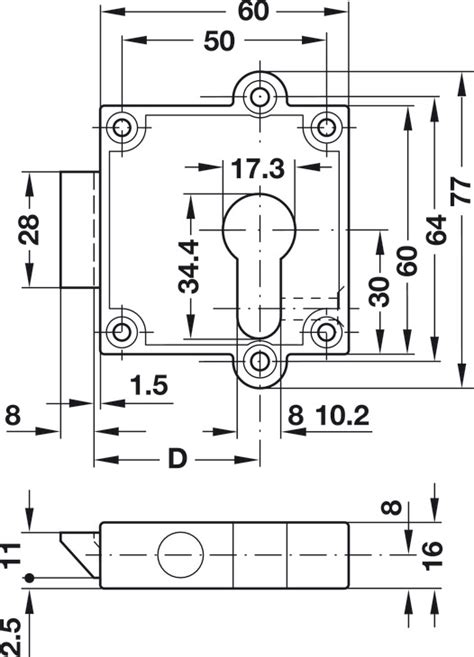 Spring Bolt Rim Lock Pz Backset Mm Online At H Fele