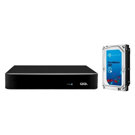 Gravador Dvr Hvr Giga GS08OPENFHD1TB Open Full HD 1080p 8 Canais HD 1TB