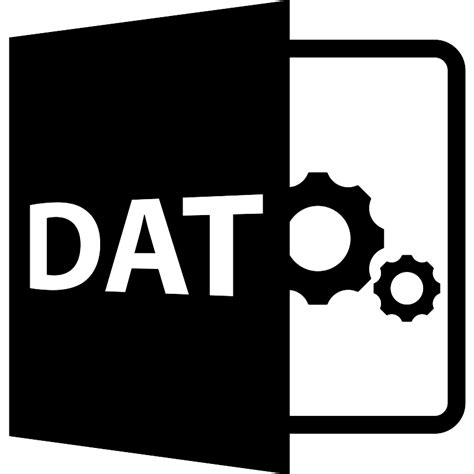 Dat File Format Symbol Vector Svg Icon Svg Repo