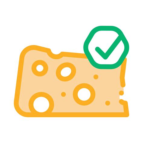 Cheese Piece Icon Vector Outline Illustration 17581849 Vector Art at Vecteezy