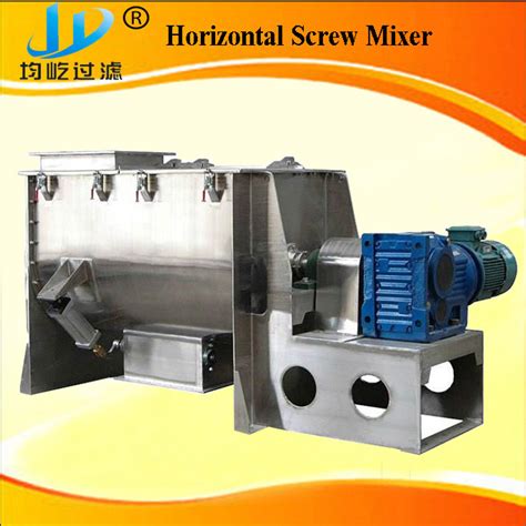 Dry Powder Making Horizontal Screw Ribbon Blender Mixer China Spiral