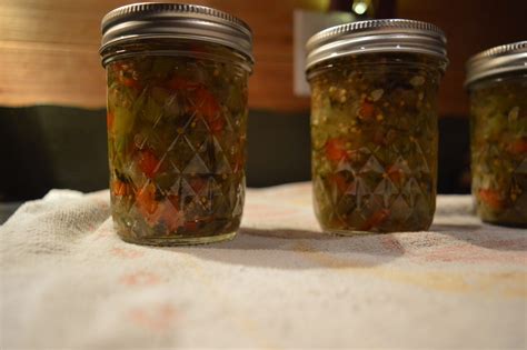 Homemade Canned Cucumber Pepper Relish Food Life Design