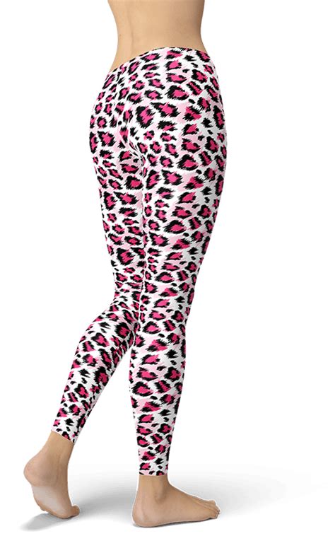 Hot Pink Leopard Leggings Gym Fitness And Sports Clothing Gearbaron