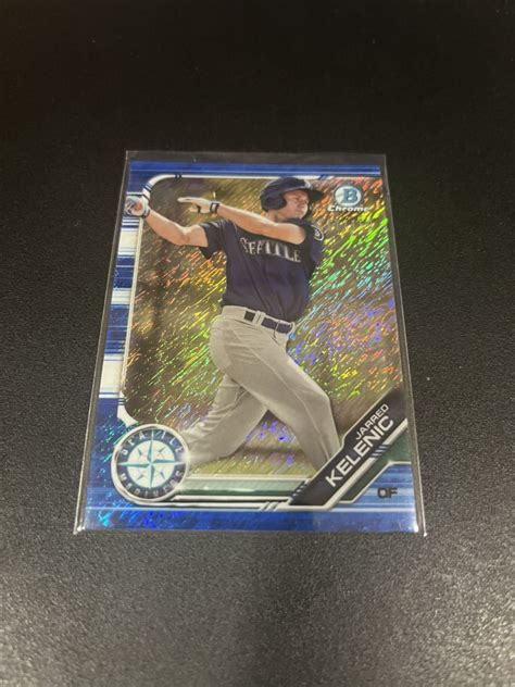 Bowman Chrome Jarred Kelenic Blue Shimmer Refractor Bowman