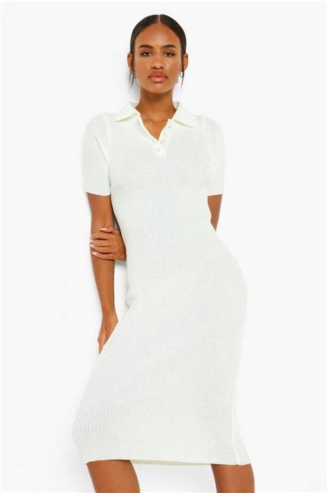 Short Sleeve Polo Shirt Dress Boohoo Uk