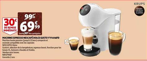 Promo Machine Espresso Nescafé Dolce Gusto Yy4446fd Krups chez Auchan