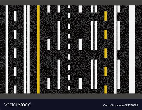 Lines and lane markings on the road Royalty Free Vector