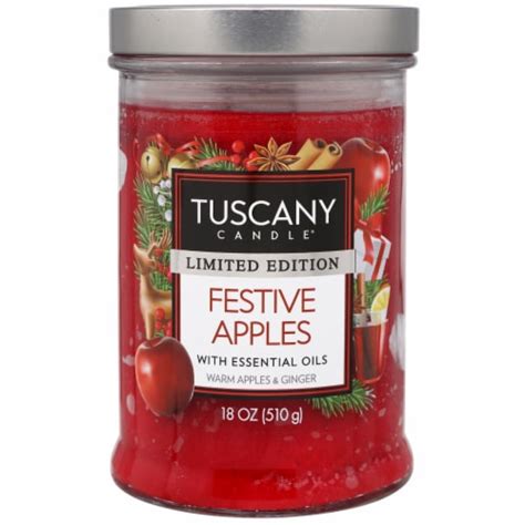 Tuscany Candle Limited Edition Festive Apples Scented Jar Candle Ct