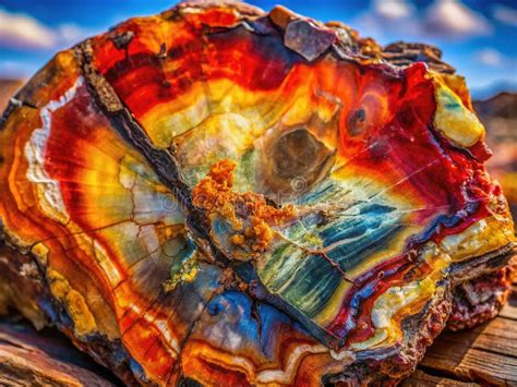 Arizona Petrified Wood CloseUp Unveiling the Intricate Details of a