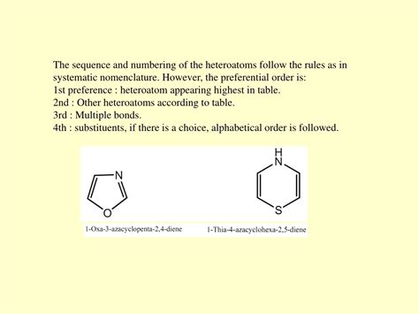 Ppt Nomenclature Of Heterocyclic Compounds Powerpoint Presentation