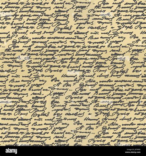 Handwriting Seamless Pattern Old Abstract Letter Ancient Writings