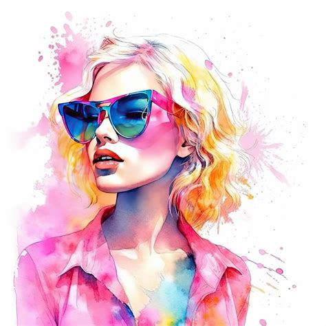 Premium Photo Watercolor Fashion Background Illustration Ai Generativexa