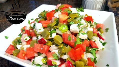 Ensalada De Nopales Con Queso Panela Youtube