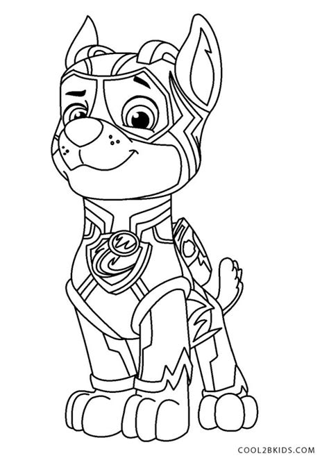 Chase Paw Patrol Coloring Pages