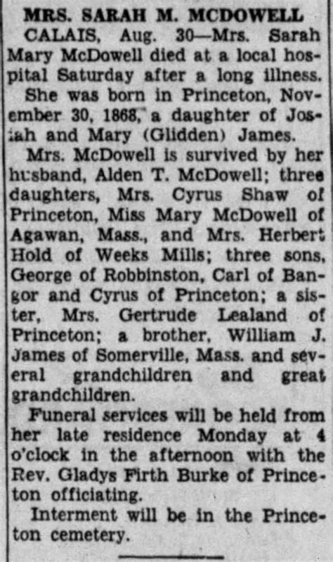 Obituary Bangor Daily News