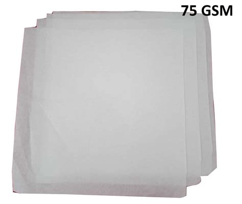 White Gsm Plain Butter Paper For Wrapping Size X Inch At Rs