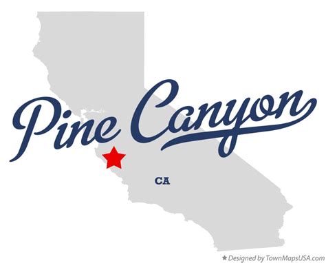 Map of Pine Canyon, CA, California