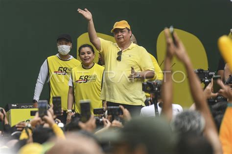 Hut Ke Partai Golkar Antara Foto