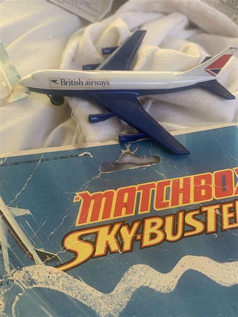 Matchbox Skybusters Sb 13 Dc10 United Airlines Livery 1980s Boxed For