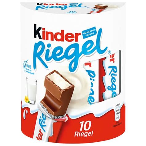 Ferrero Kinderschokolade 10er Riegel 210g Packung Stroetmann24 B2b Großverbraucher