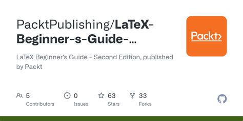 GitHub PacktPublishing LaTeX Beginner S Guide Second Edition LaTeX