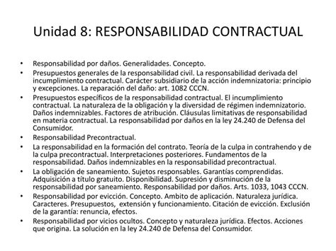 La Responsabilidad Contractual Ppt Descargar