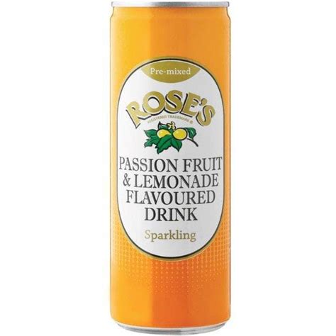 Roses Passion Fruit Lemonade Flavor Sparkling Drink 200ml — Aubergine