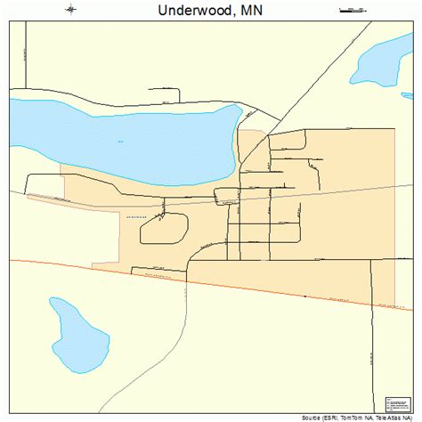 Underwood Minnesota Street Map 2766172