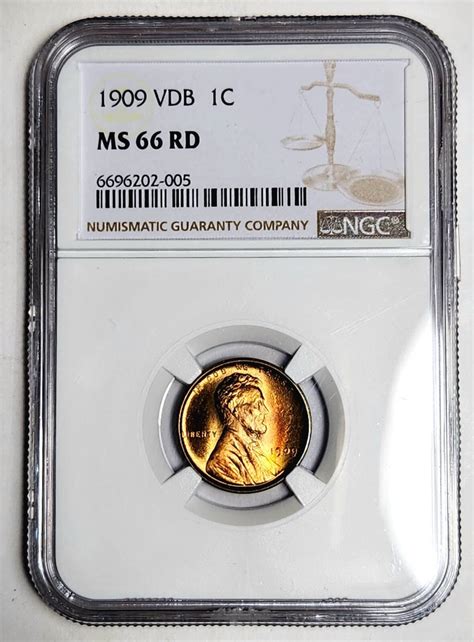 1909 P Small Cent Lincoln NGC MS 66 RD VDB EBay