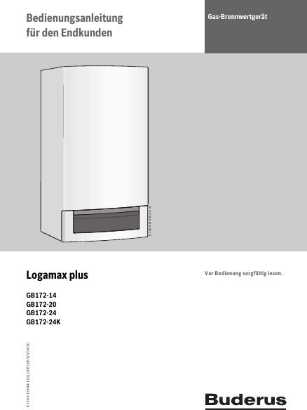 BUDERUS logamax plus GB 132 24 24k Support SAV Dépannage notices anuels