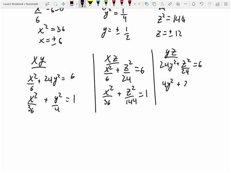 Solvedconsider The Following Equations Of Quadric Surfaces A Find