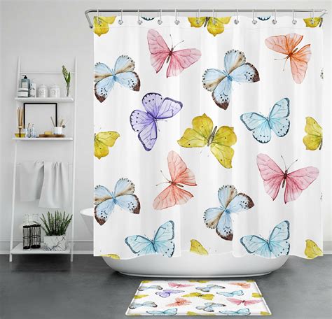 Transform Your Bathroom With A Splash Of Color Butterfly Watercolor