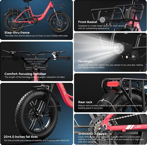 ENGWE Electric Bicycle Beach E Bike 48V 13AH BATTERY 7 SpeedUL 2849