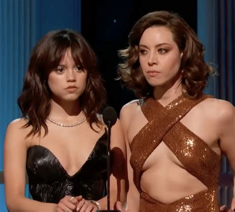 Glitter Magazine Watch Aubrey Plaza And Jenna Ortega Steal The Show