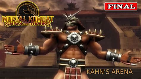 Mortal Kombat Shaolin Monks Final Kahn S Arena Gameplay Español Sin Comentarios Youtube