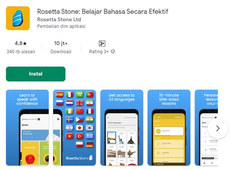 Rosetta Stone Sebagai Aplikasi Belajar Bahasa Inggris Android Terbaik