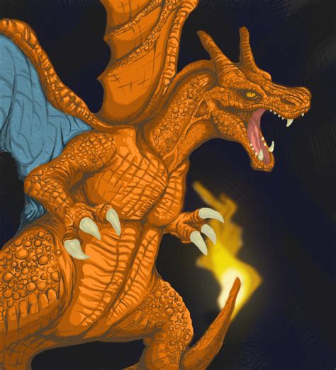 Semi-realistic Charizard by Soundwave555 on DeviantArt