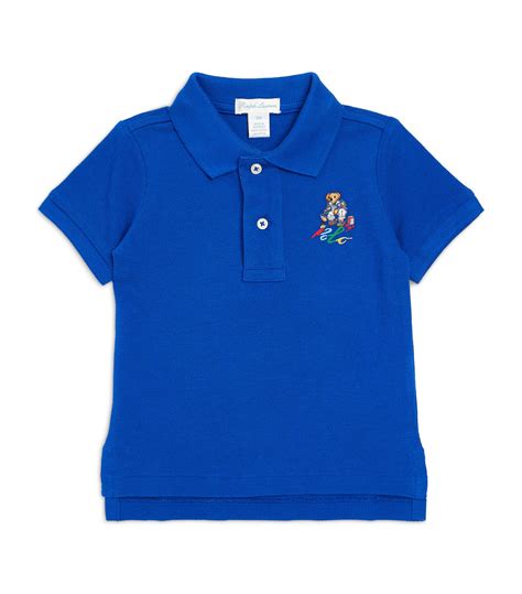 Ralph Lauren Kids Polo Bear Polo Shirt (3-24 Months) | Harrods US