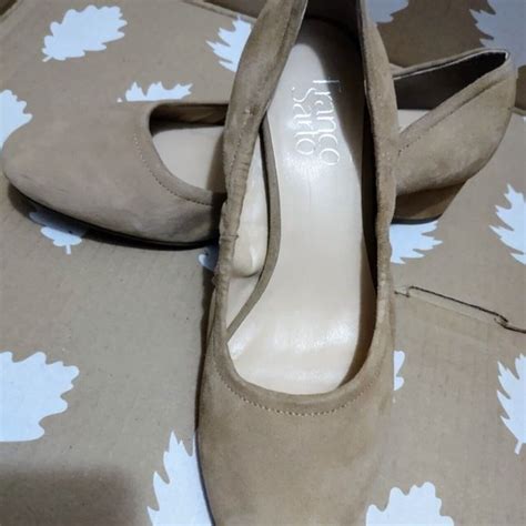 Franco Sarto Shoes Franco Sarto Hartford Suede Pumps Nude Block