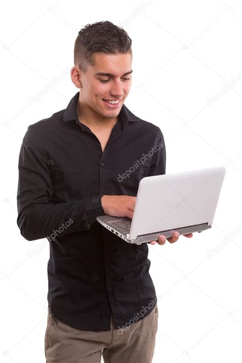 Man working - studio shot — Stock Photo © hsfelix #85266588