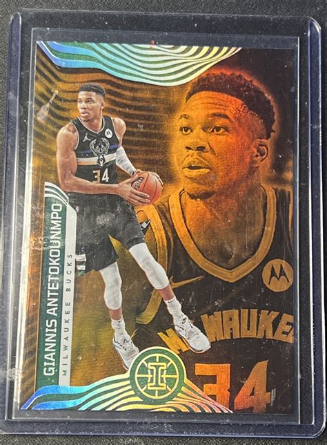 2021 22 Panini Illusions Trophy Collection Orange 49 Giannis