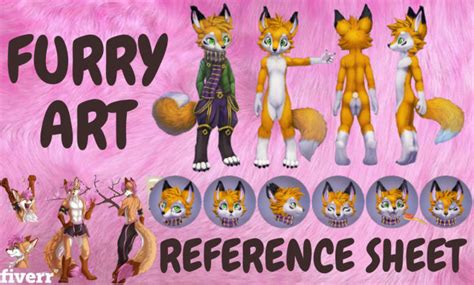 Draw Furry Reference Sheet Ref Sheet Of Your Furry Art Character Nsfw Fursona By Mrtwodee