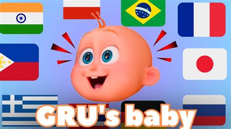 Gru's Baby in different language meme (Despicable Me 4) - YouTube