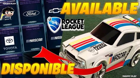 Rocket League New Nascar Decal Octane Fennec Dominus Fan Pass