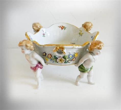 Schierholz Antique German Porcelain Center Bowl Cherubs Hand Etsy