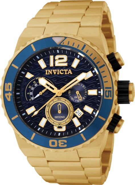 Relógio Invicta Pro Diver 1344 Quartzo Dourado 48mm Class Store