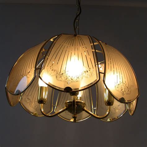 Lampa wisząca Massive lata 80 Dom vintage DecoBazaar