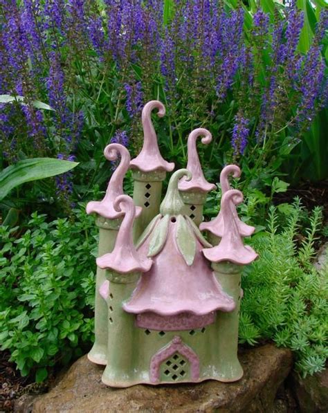 Ceramic Fairy Castle Stoneware Slab Built Lantern Magical Art Etsy