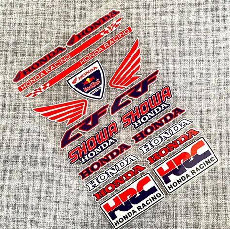 Honda Motorcycle Stickers Hrc Repsol Redbull Motocross Racing Decals