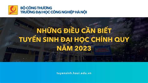 Những điều cần biết Tuyển sinh đại học chính quy năm 2023 YouTube